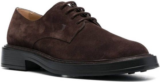 Tod's suede Derby shoes Brown