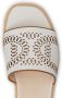 Tod's laser-cut leather sandals White - Thumbnail 5