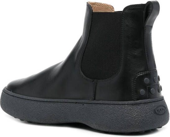 Tod's leather Chelsea boots Black