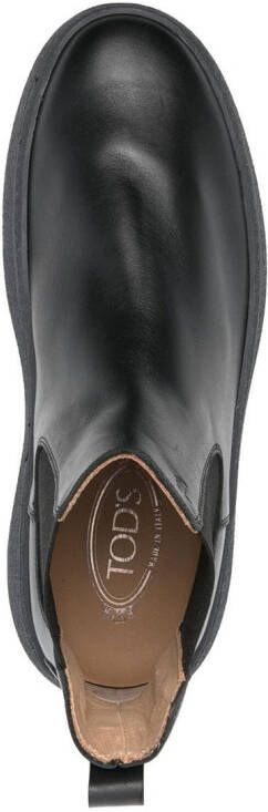 Tod's leather Chelsea boots Black