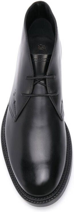 Tod's leather desert boots Black