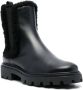 Tod's leather faux-shearling trim boots Black - Thumbnail 2