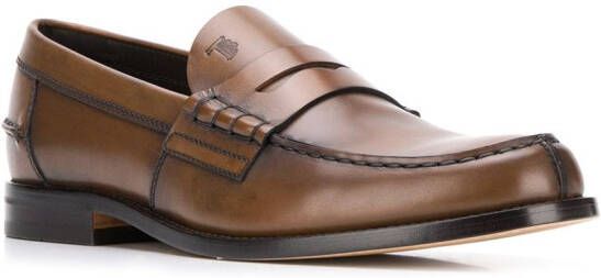 Tod's leather loafers Brown