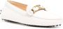 Tod's leather logo-plaque loafers White - Thumbnail 2