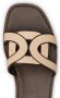 Tod's leather logo strap sandals Brown - Thumbnail 4