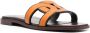 Tod's leather logo strap sandals Orange - Thumbnail 2