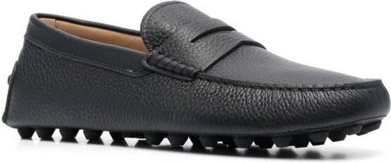 Tod's leather moccasin loafers Black