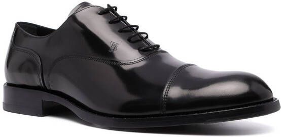 Tod's leather Oxford shoes Black