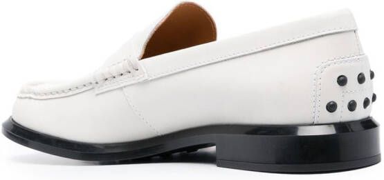 Tod's leather penny loafers White