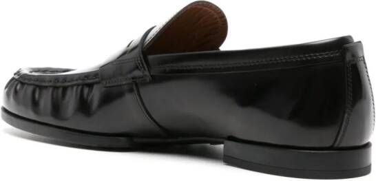 Tod's leather penny loafers Black