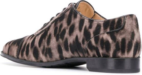 Tod's leopard print oxford shoes Neutrals