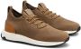 Tod's logo-appliqué knitted sneakers Brown - Thumbnail 2