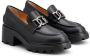 Tod's logo-buckle leather loafers Black - Thumbnail 2