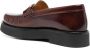 Tod's logo-buckle leather loafers Brown - Thumbnail 3