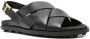 Tod's logo-buckle leather sandals Black - Thumbnail 2
