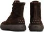 Tod's logo-debossed leather boots Brown - Thumbnail 3