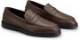 Tod's logo-debossed leather loafers Brown - Thumbnail 2