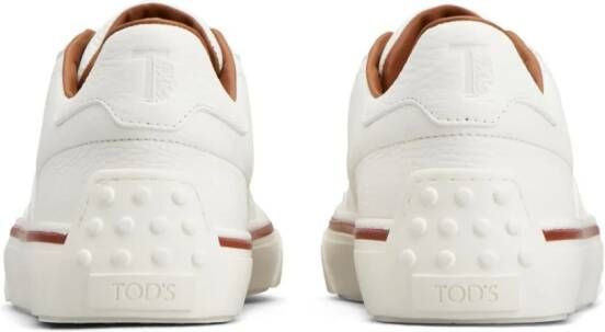 Tod's logo-debossed leather sneakers White