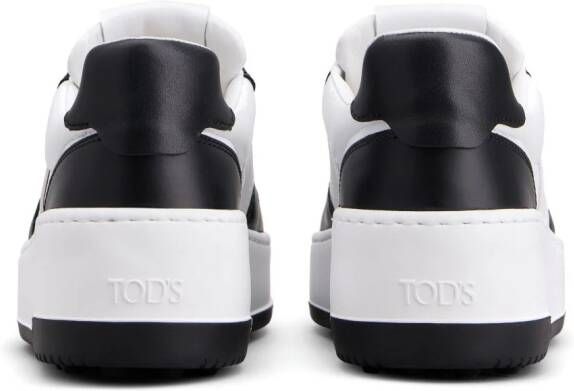 Tod's logo-debossed tow-tone sneakers White