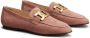Tod's logo-engraved suede loafers Pink - Thumbnail 2