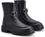 Tod's logo-engraved zipped leather boots Black - Thumbnail 2