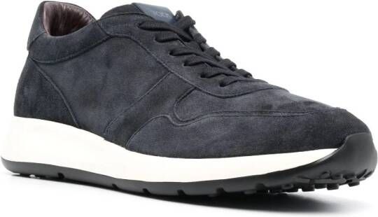 Tod's logo-patch leather sneakers Blue