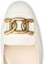 Tod's logo-plaque ballerina shoes White - Thumbnail 5