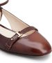 Tod's logo-plaque leather ballerina shoes Brown - Thumbnail 4