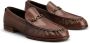 Tod's logo-plaque leather loafers Brown - Thumbnail 2