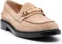 Tod's logo-plaque leather loafers Neutrals - Thumbnail 2