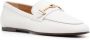 Tod's logo-plaque leather loafers White - Thumbnail 2