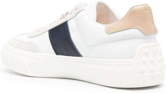 Tod's logo-stamp low-top sneakers White