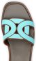Tod's logo-strap leather sandals Blue - Thumbnail 4