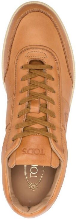 Tod's low-top leather sneakers Brown