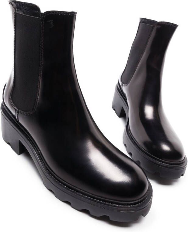 Tod's lug-sole Chelsea boots Black