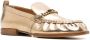 Tod's metallic leather loafers Gold - Thumbnail 2