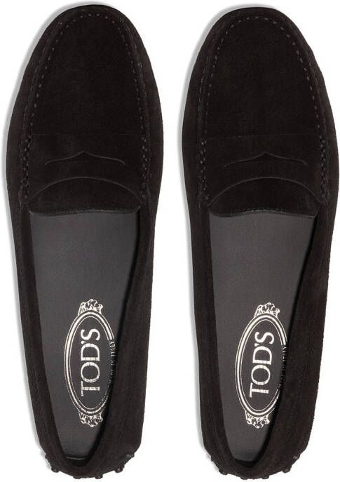 Tod's Moccasin suede loafers Black
