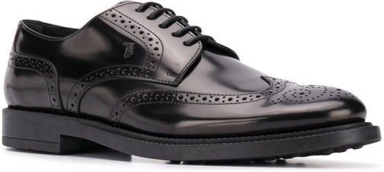 Tod's lace-up high-shine brogues Black