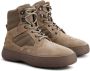 Tod's panelled lace-up suede boots Neutrals - Thumbnail 2