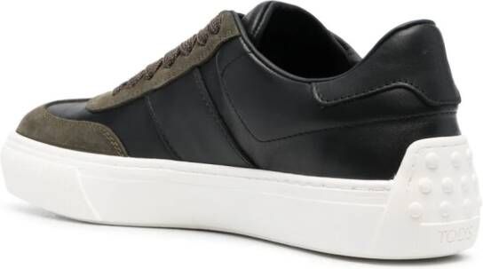 Tod's panelled leather sneakers Black
