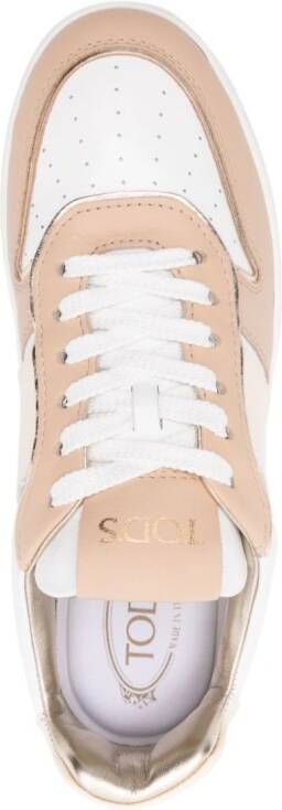 Tod's panelled leather sneakers White