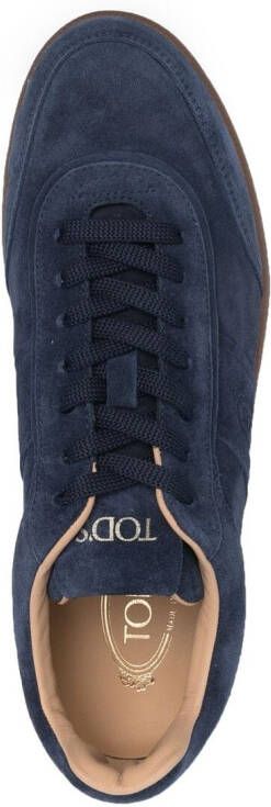 Tod's panelled low-top sneakers Blue