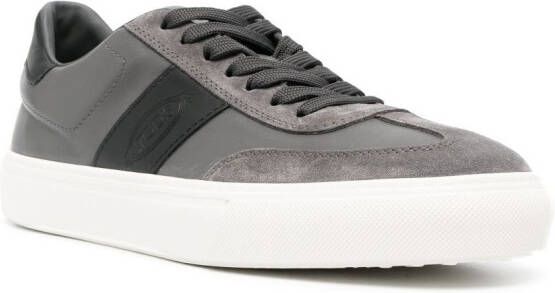 Tod's panelled low-top sneakers Grey