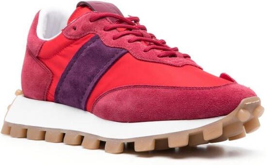 Tod's panelled low-top sneakers Red