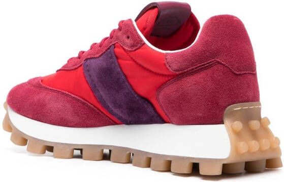 Tod's panelled low-top sneakers Red