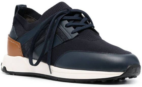 Tod's panelled mesh low-top sneakers Blue