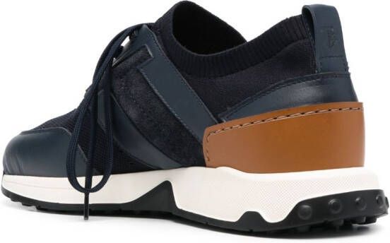 Tod's panelled mesh low-top sneakers Blue