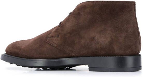 Tod's pebbled sole ankle boots Brown