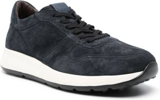 Tod's pebbles-detail suede sneakers Blue