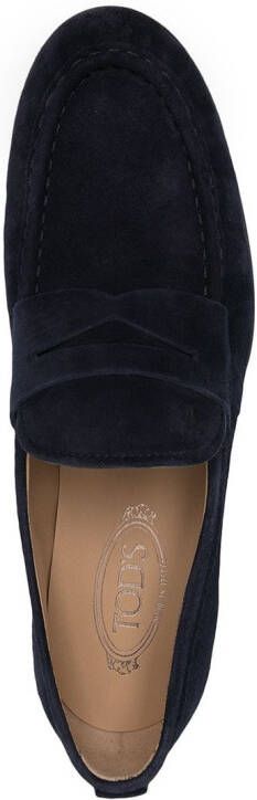 Tod's penny bar loafers Blue